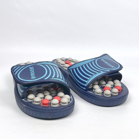 BYRIVER Acupressure Foot Massage Reflexology Slip-On Sandals Sz Small W9-11/M7-9 - Picture 4 of 15
